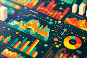 Poster - Charts and analytics provide visual illustrations of data