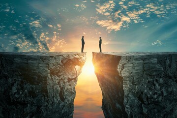 Aufkleber - Colleagues with different perspectives working towards a common goal