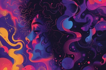 Aufkleber - An artist experiments with color gradients in their vector artwork