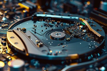 Fototapete - An information blackout sparks a race for data recovery