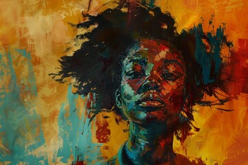 Poster - A portrait conveying the determination and resilience of a young activist