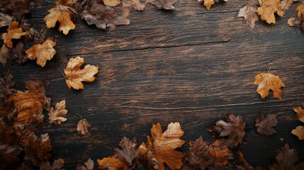 Poster - Autumn Wood Texture