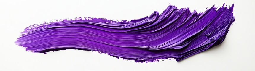 Wall Mural - The purple brush png image shows an isolated dark purple paintbrush on a transparent background