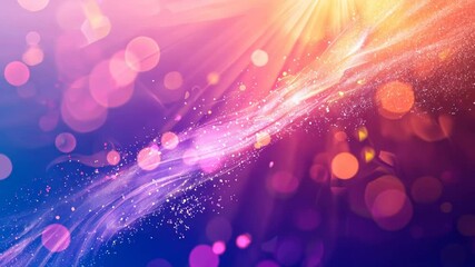 Aufkleber - A purple background with a long, wavy line of white dots