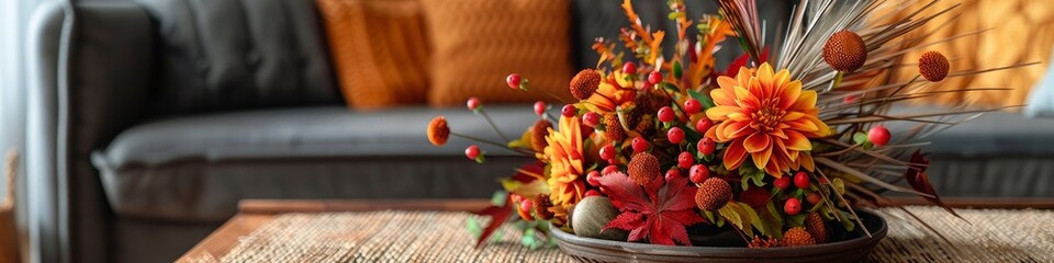 autumn bouquet in the interior.