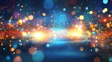 Wall Mural - pink, yellow, and blue neon lines create an intense and dynamic atmosphere reminiscent of particle a