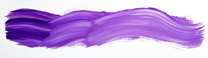 Wall Mural - The dark purple paintbrush is isolated on a transparent background