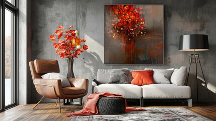 autumn bouquet in the interior.