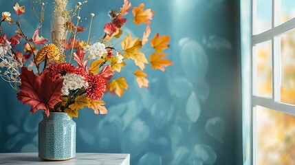 autumn bouquet in the interior.