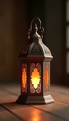 Wall Mural - A metal lantern, geometric pattern