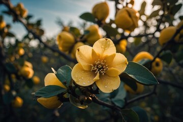 Wall Mural - quince