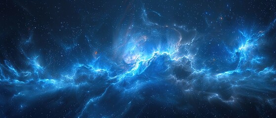 Wall Mural - Space nebula panorama, equirectangular projection, environment map 