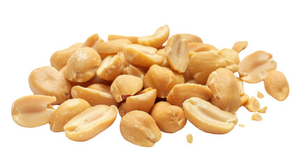 Peanuts isolated on white background