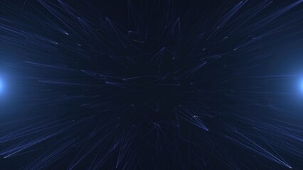 Wall Mural - a mesmerizing burst of light rays radiating outward in a dark cosmic backdrop with a sense of depth 