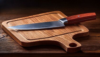 knife on a cutting board