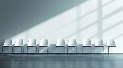 Canvas Print - Waiting Room with Chairs