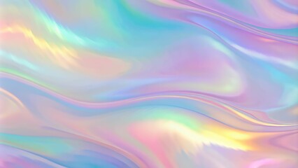 Wall Mural - iridescent background. hologram texture. violet neon pattern. liquid paper. blur spectrum backdrop. 