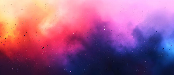 Wall Mural - Abstract Colorful Nebula Background with Glitter