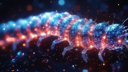 Abstract Digital Worm