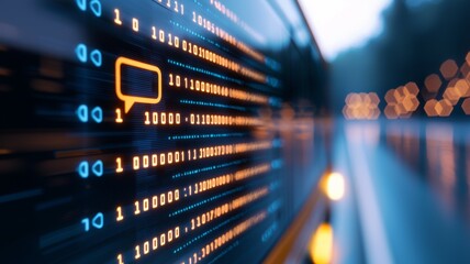 A computer screen with a large orange square on it that says 
