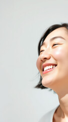 Poster - Close-up of a young woman smiling