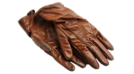 Gloves leather isolated on white backgroud