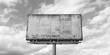 © Fotograf - A vintage-style billboard in black and white