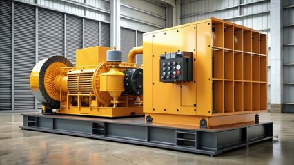 Powerful generator for industrial use, industrial, technology, machinery, energy, electricity, power, equipment