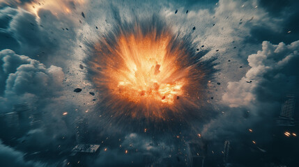 Wall Mural - A Dramatic Explosion