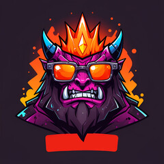 Sticker - Cool Monster With Sunglasses