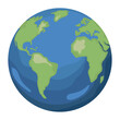 © djvstock - planet earth icon on white background