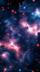 Wall Mural - a picture of a starry sky with a blue background. the stars are scattered throughout the sky, with s