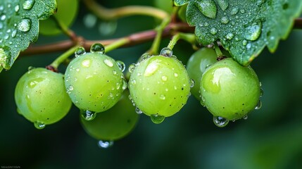 Sticker - Green Grapes After Rain