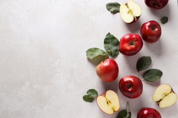 Poster - Red apples, concept of fresh and healthy food