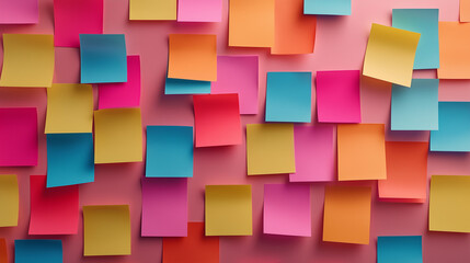 empty colorful sticky notes