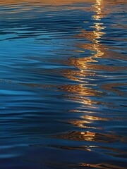 Canvas Print - sunset reflection in water