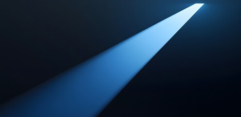 blue gradient with spotlight in black background