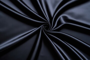 Wall Mural - Premium Black Silk Fabric Texture Abstract Background