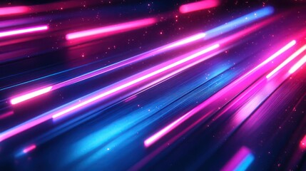 Wall Mural - vibrant nebula-like patterns in a dark space background,