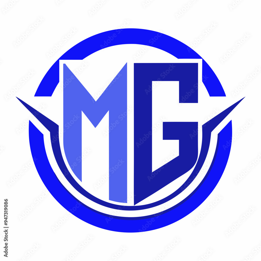 A concise rewrite could be MG Logo Art - Vector Design Illustration