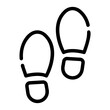 © Barudak Lier - footprint Line Icon