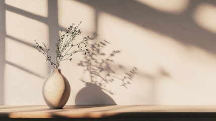 Sticker - Vase with Flowers and Sunlight