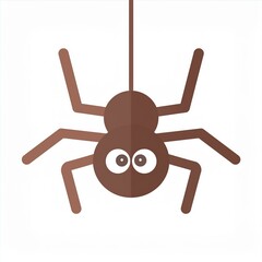 Wall Mural - halloween spider illustration isolated on white