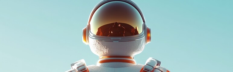 Aufkleber - Future astronaut cartoon with superpowers 3D illustration
