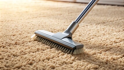 Carpet chemical cleaning with brush, carpet, chemical, cleaning, brush, household, maintenance, service, equipment