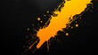 © Inna Nyan - Orange paint splats on black grunge background