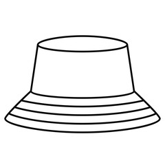 Poster - hat line icon