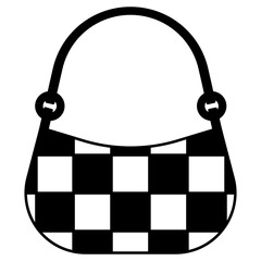 Sticker - purse glyph icon