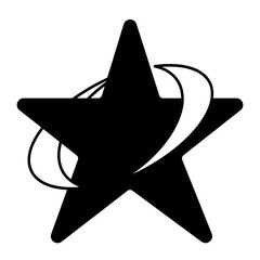 Poster - star glyph icon