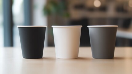 Poster - Three Paper Cups